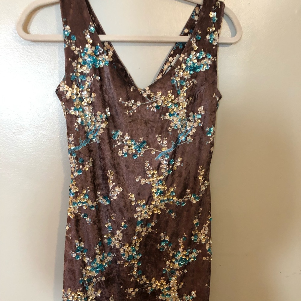 Victor Costa Beaded Cocktail Dress